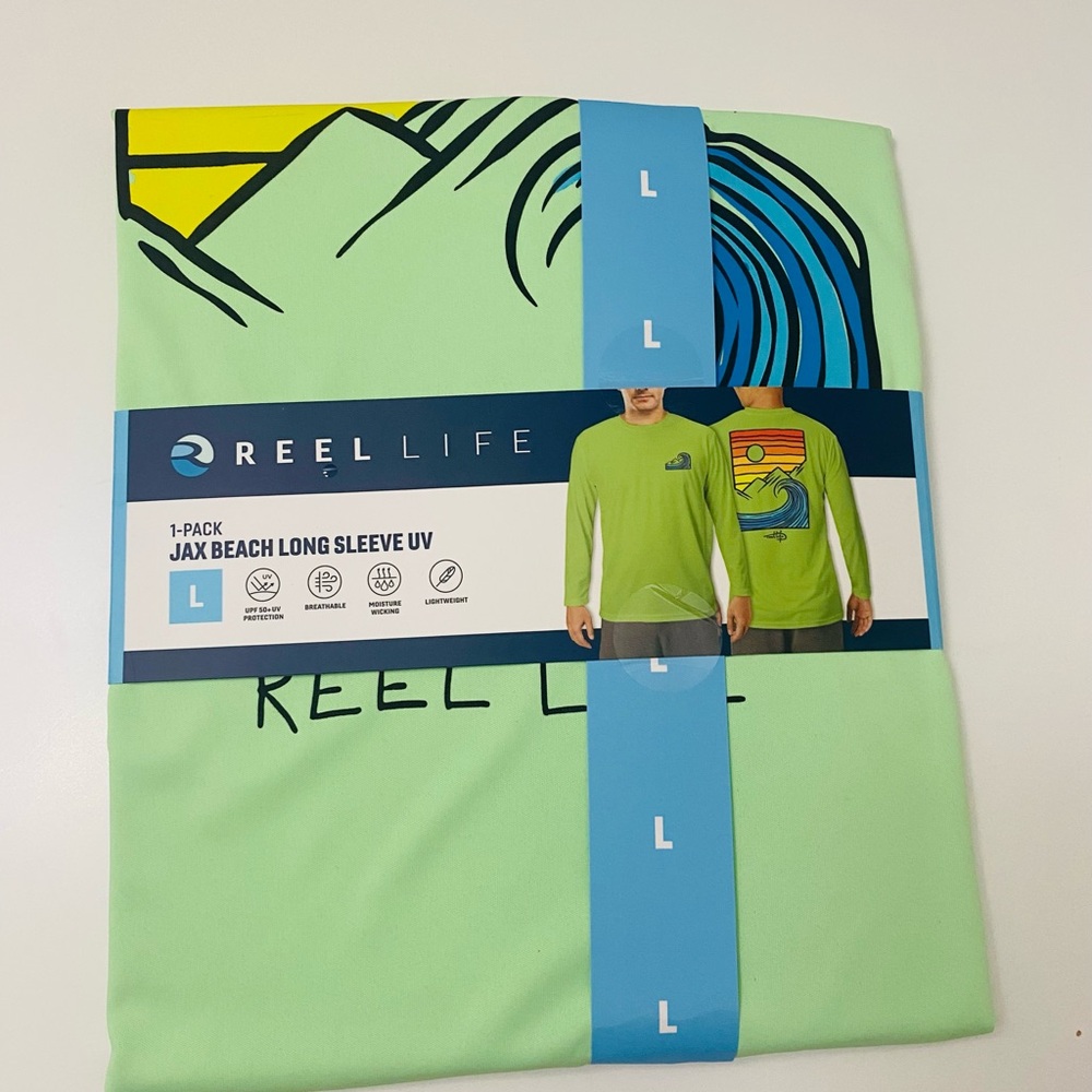 Reel Life Men's Long Sleeve Jax Beach UV Protective Shirt